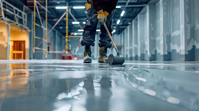 Epoxy floor sample